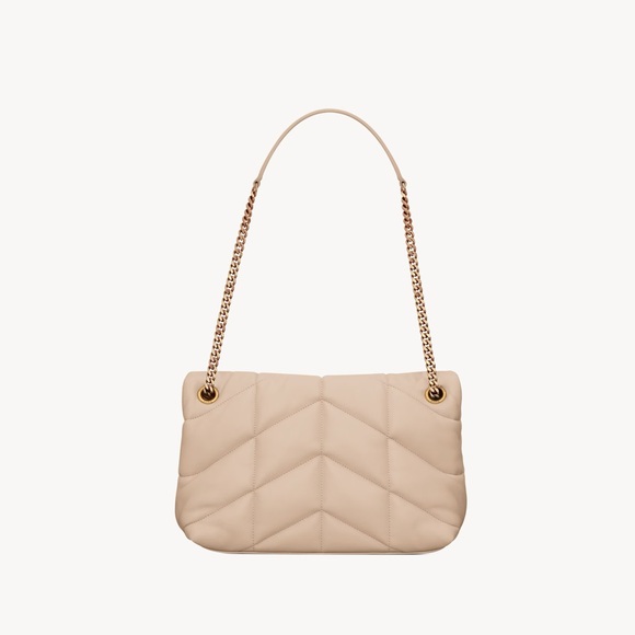 Saint Laurent Loulou puffer small in dark beige NWT - Picture 10 of 16